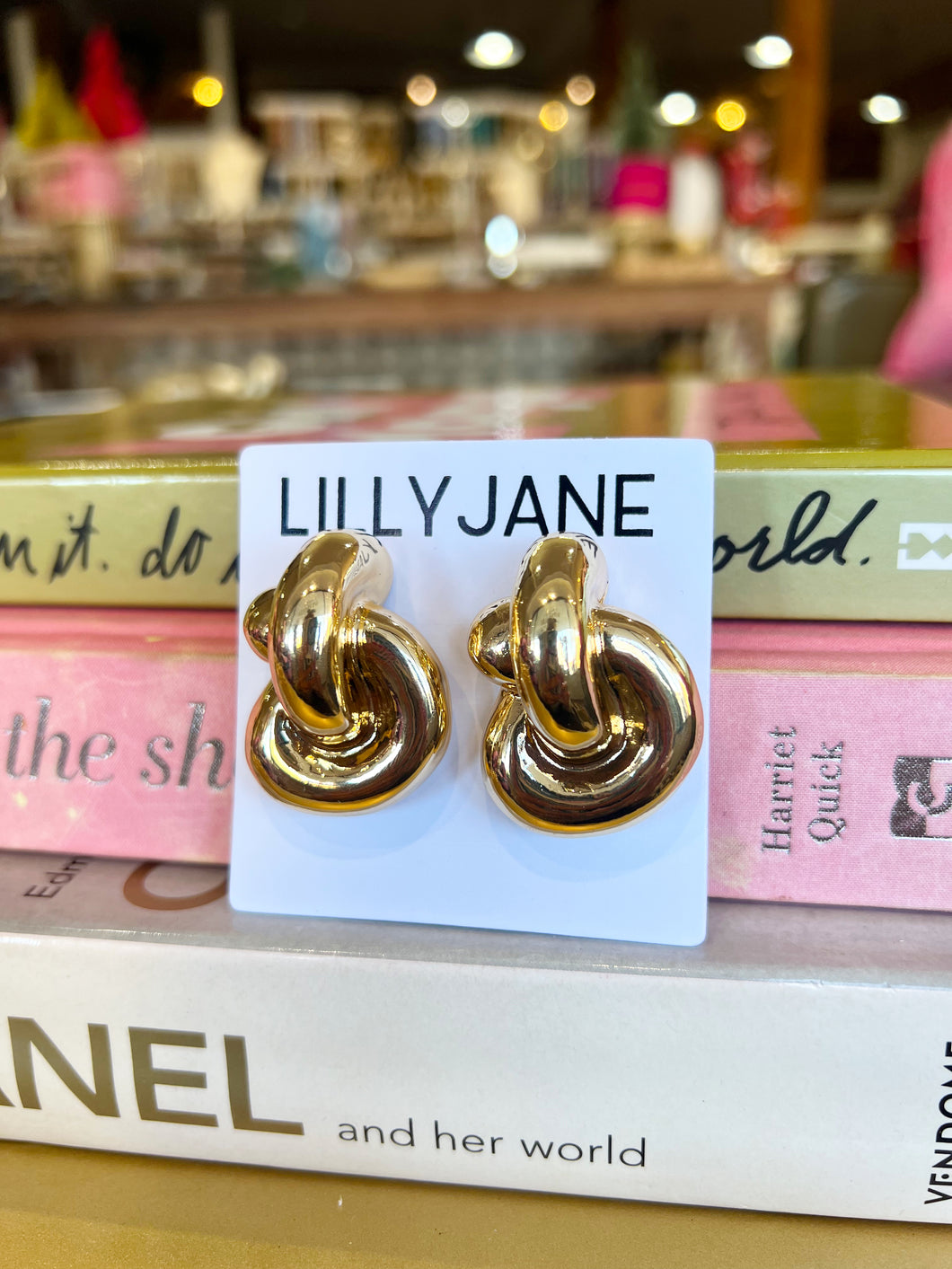Gold Chunky Knot Earrings