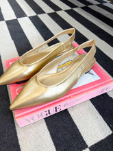 Load image into Gallery viewer, Amelia Slingback Flats -Gold
