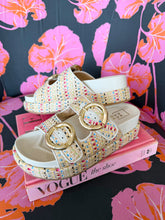 Load image into Gallery viewer, Lori Woven Buckle Sandals - Multi Colored Woven
