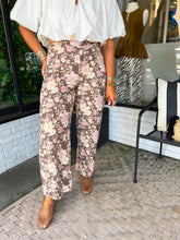 Load image into Gallery viewer, Jenny Floral Print Pants- Brown
