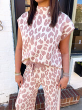Load image into Gallery viewer, Stella Leopard Knit Sweater Pant Set - Taupe
