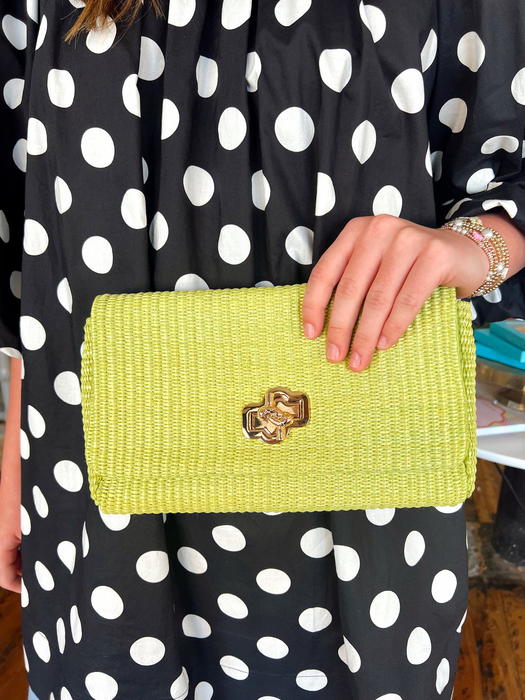 Raffaella Shoulder Bag- Lime