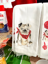 Load image into Gallery viewer, Handpainted Bulldog Kitchen Towel
