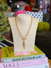 Load image into Gallery viewer, Gold Fish Toggle Necklace
