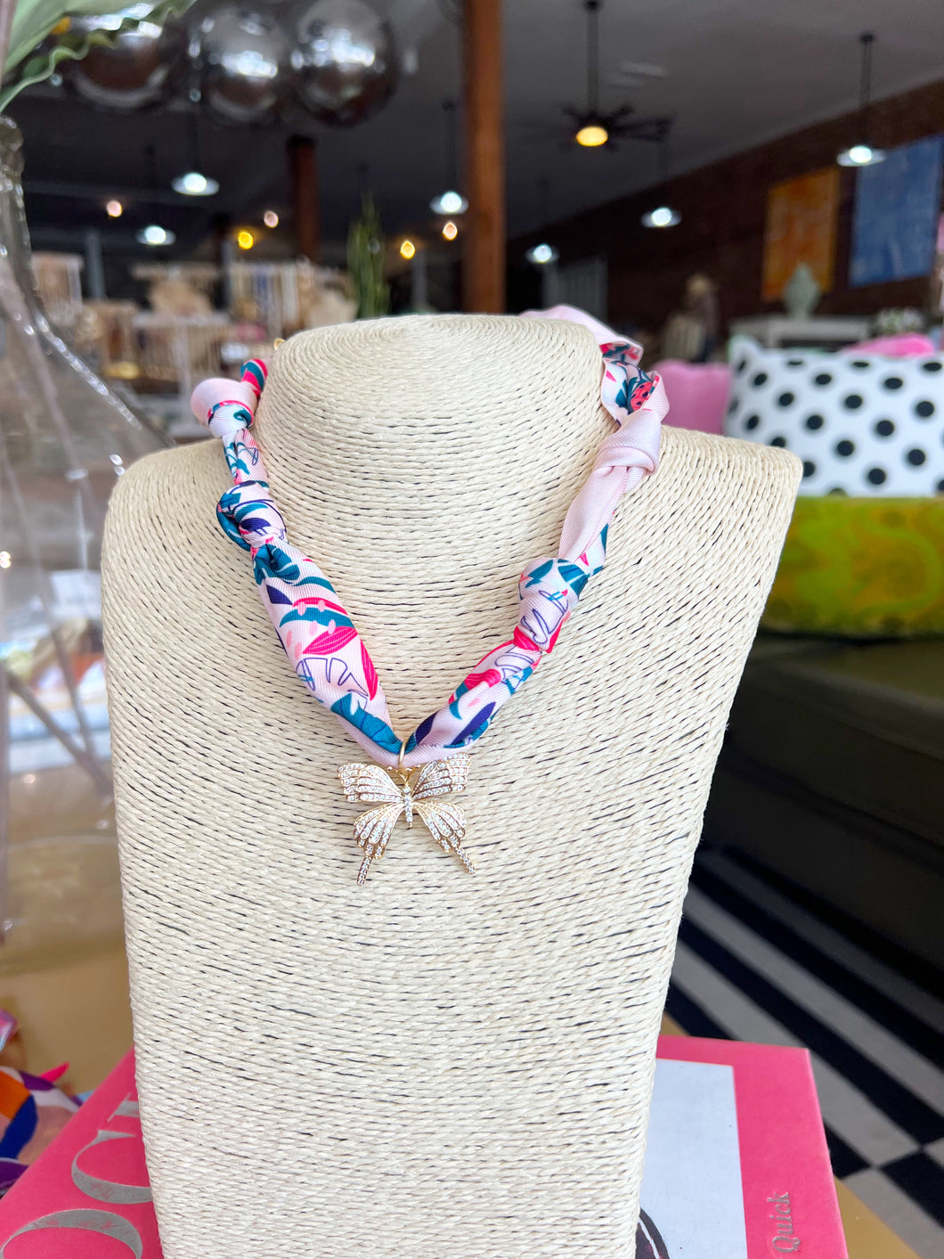 Various Scarf Charm Necklace