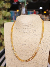 Load image into Gallery viewer, Gold Multi Layered Snake Chain Necklace
