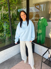 Load image into Gallery viewer, Sailor Lounge Stripe Pants - Light Blue
