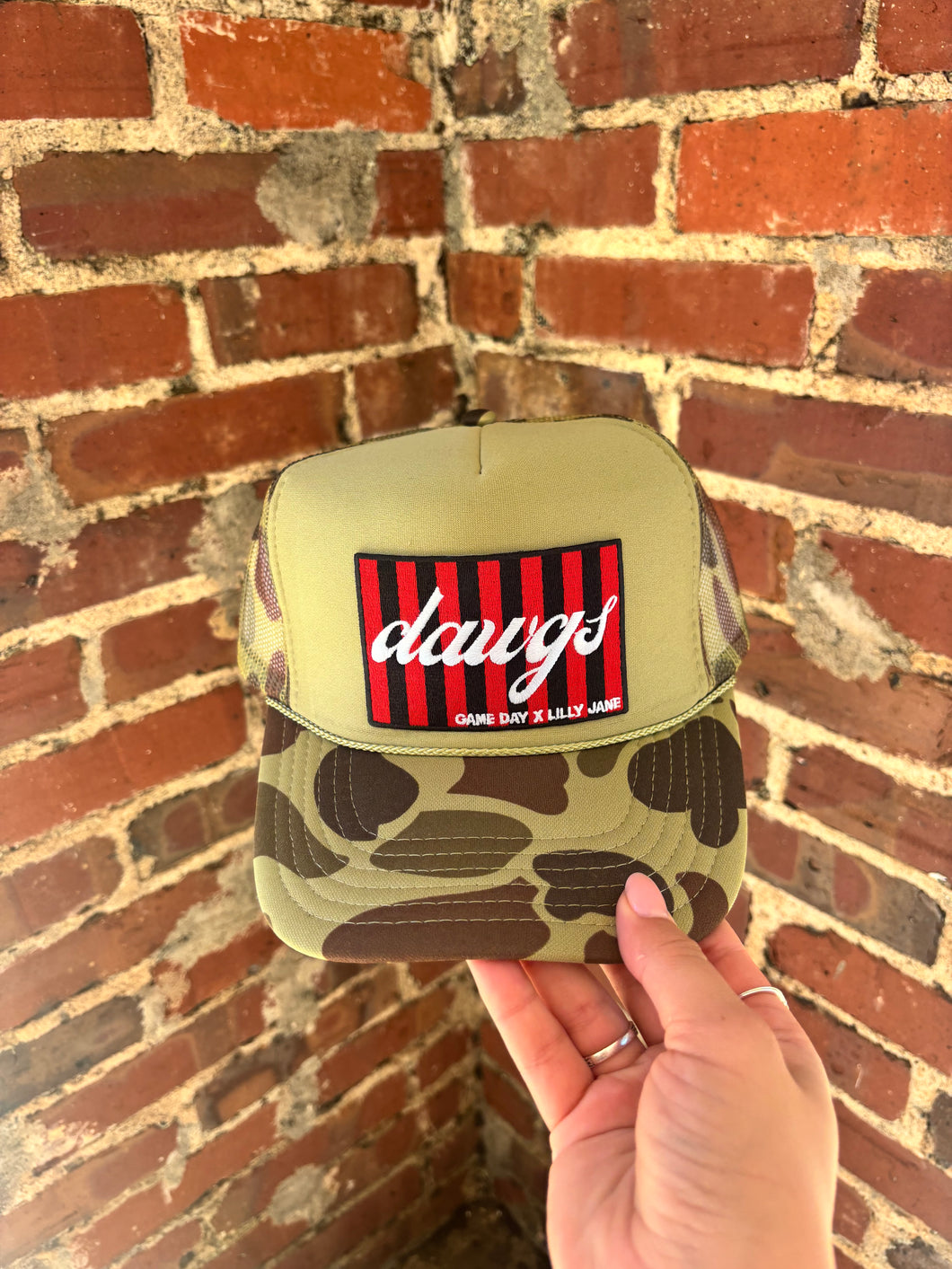Dawgs Game Day x Lilly Jane Trucker Hat - Light Camo