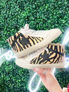 Paulina Tiger Hair High Top Sneakers