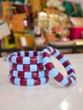 Load image into Gallery viewer, Stripe Acrylic Bangle Bracelet
