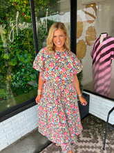 Load image into Gallery viewer, Bryson Botanical Printed Midi Skirt Set- Ivory Multi
