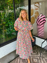 Load image into Gallery viewer, Bryson Botanical Printed Midi Skirt Set- Ivory Multi
