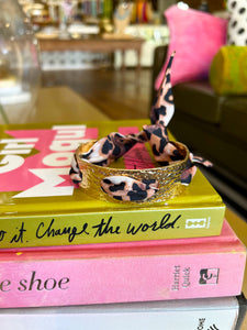 Leopard Scarf Cuff Bracelet