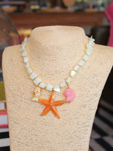 Load image into Gallery viewer, Dainty Shell Beaded Sea Life Charm Necklace
