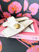 Load image into Gallery viewer, Colette Flat Sandals - Bone
