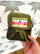 Load image into Gallery viewer, Lilly Jane Lightening Bolt Trucker Hat-Camo
