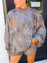 Load image into Gallery viewer, Real Tree Camouflage Oversized Mock Neck Sweatshirt
