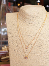 Load image into Gallery viewer, Gold Dainty Layered CZ Pendant Necklace
