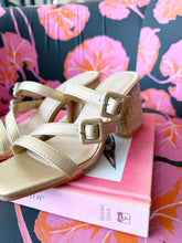 Load image into Gallery viewer, Luau Woven Heel Sandals - Gold
