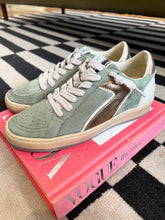 Load image into Gallery viewer, Salma Faux Suede Sneakers - Sage Green
