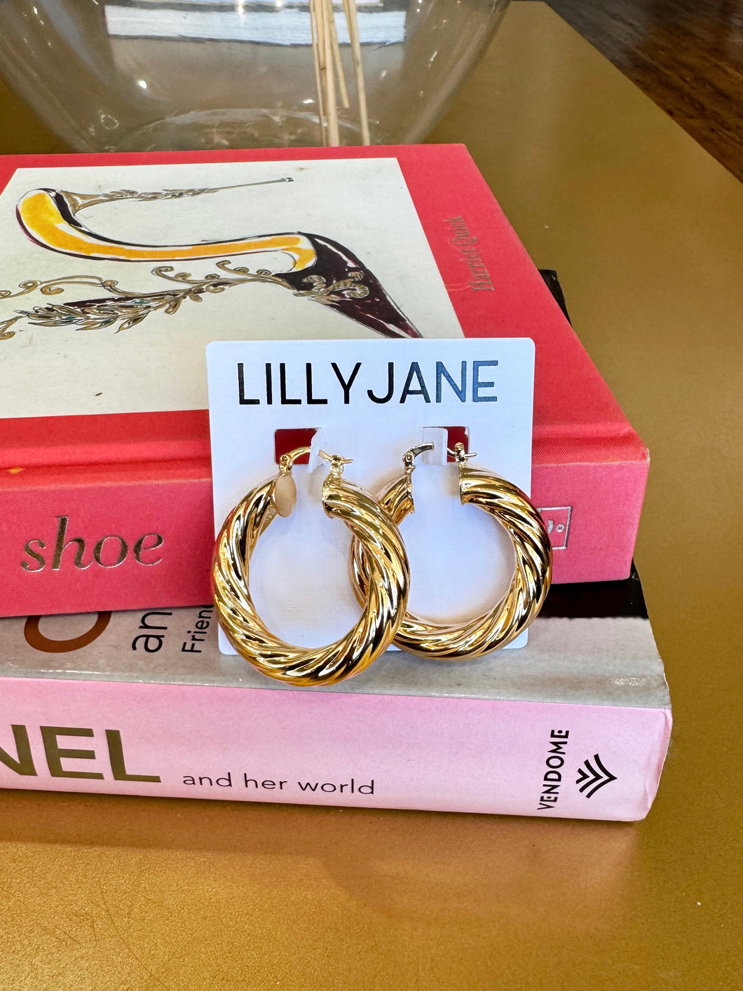 Gold Twisted Chunky Hoops