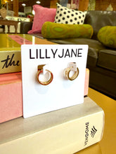 Load image into Gallery viewer, Dainty Gold Nail Head Hoop Earrings
