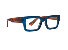 Load image into Gallery viewer, Jonah Transparent Navy Blue Reading Glasses

