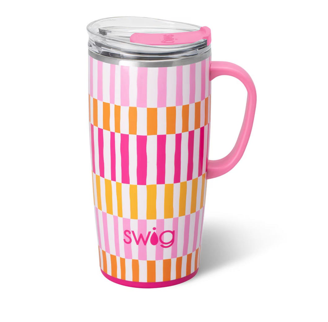 Sherbet Stripe Travel Mug 22oz - SWIG