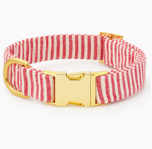Red Stripe Dog Collar - Foggy Dog