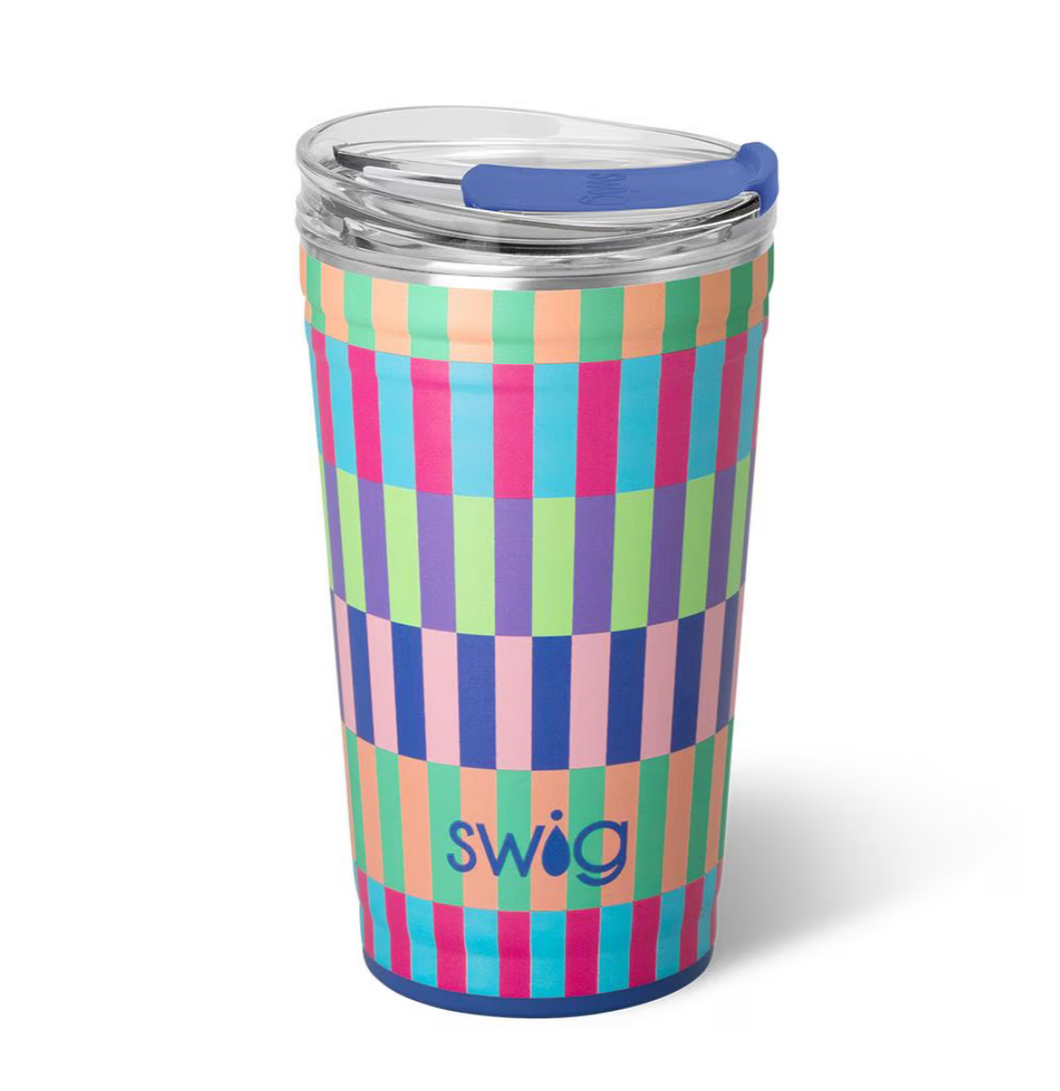 Brite Stripe Party Cup 24oz - SWIG