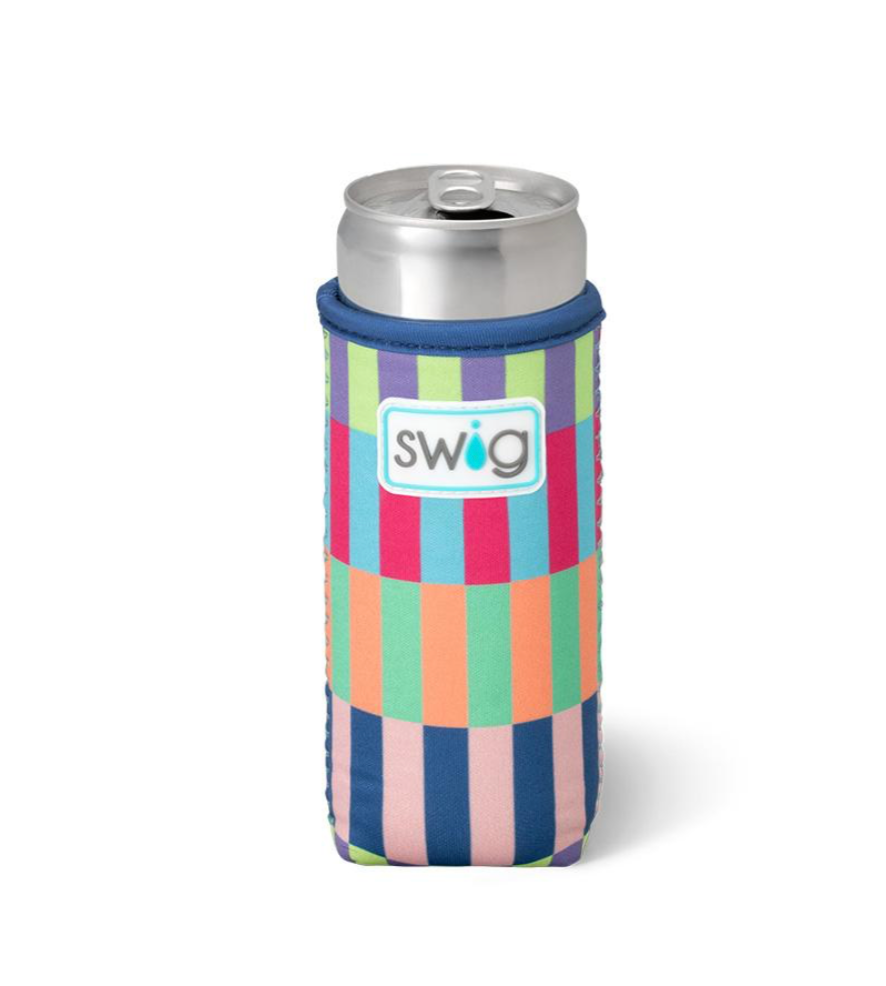 Brite Stripe Slim Can Coolie- SWIG