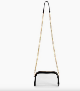 Taylor Clear Bag Crossbody Purse - Black