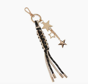 Starlet Bag Charm - Black/Gold