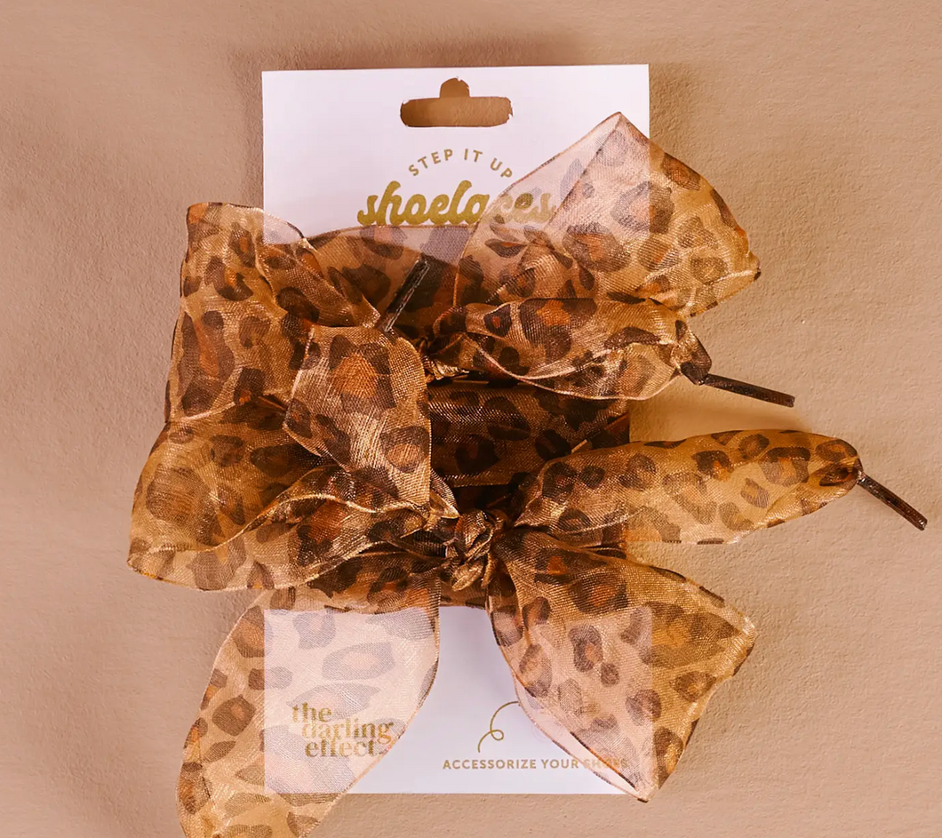Ribbon Shoelaces - Cheetah