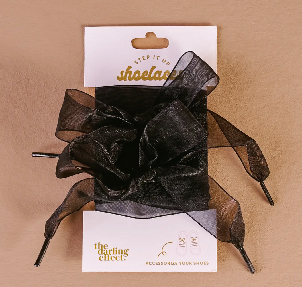 Ribbon Shoelaces - Black