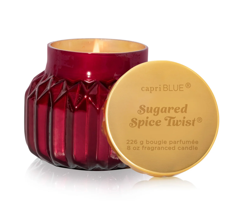Sugared Spice Twist Royal Gem Petite Candle - Capri Blue
