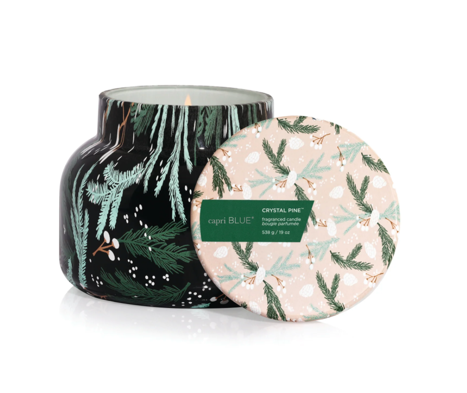 Crystal Pine Pattern Play 19oz Candle - Capri Blue