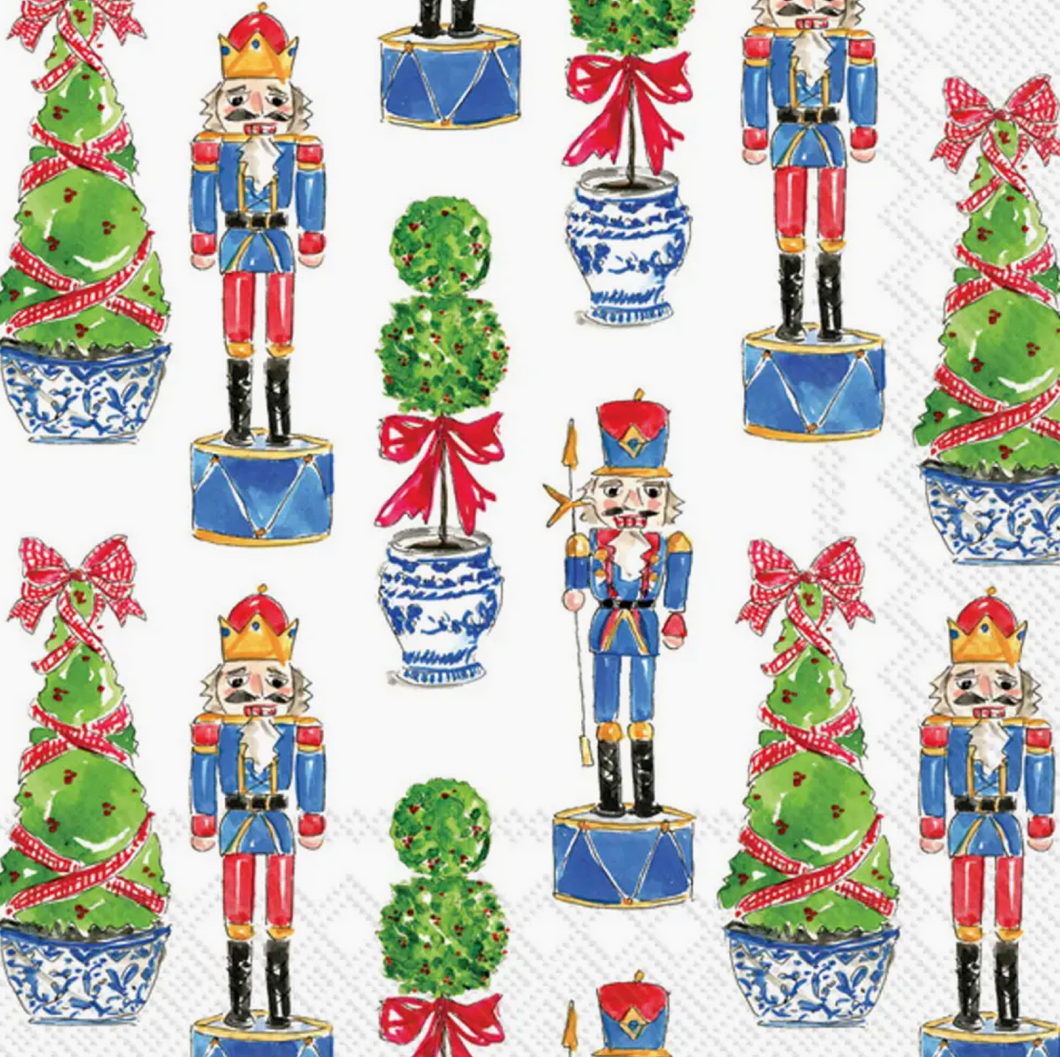 Guest Paper Napkins - Nutcrackers & Topiary