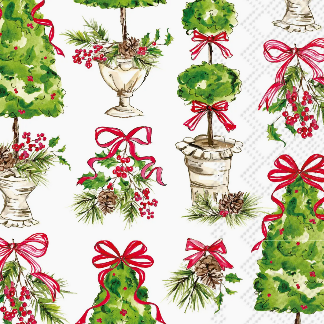 Guest Paper Napkins - Holly Topiary