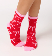 Load image into Gallery viewer, Bow Socks- Red
