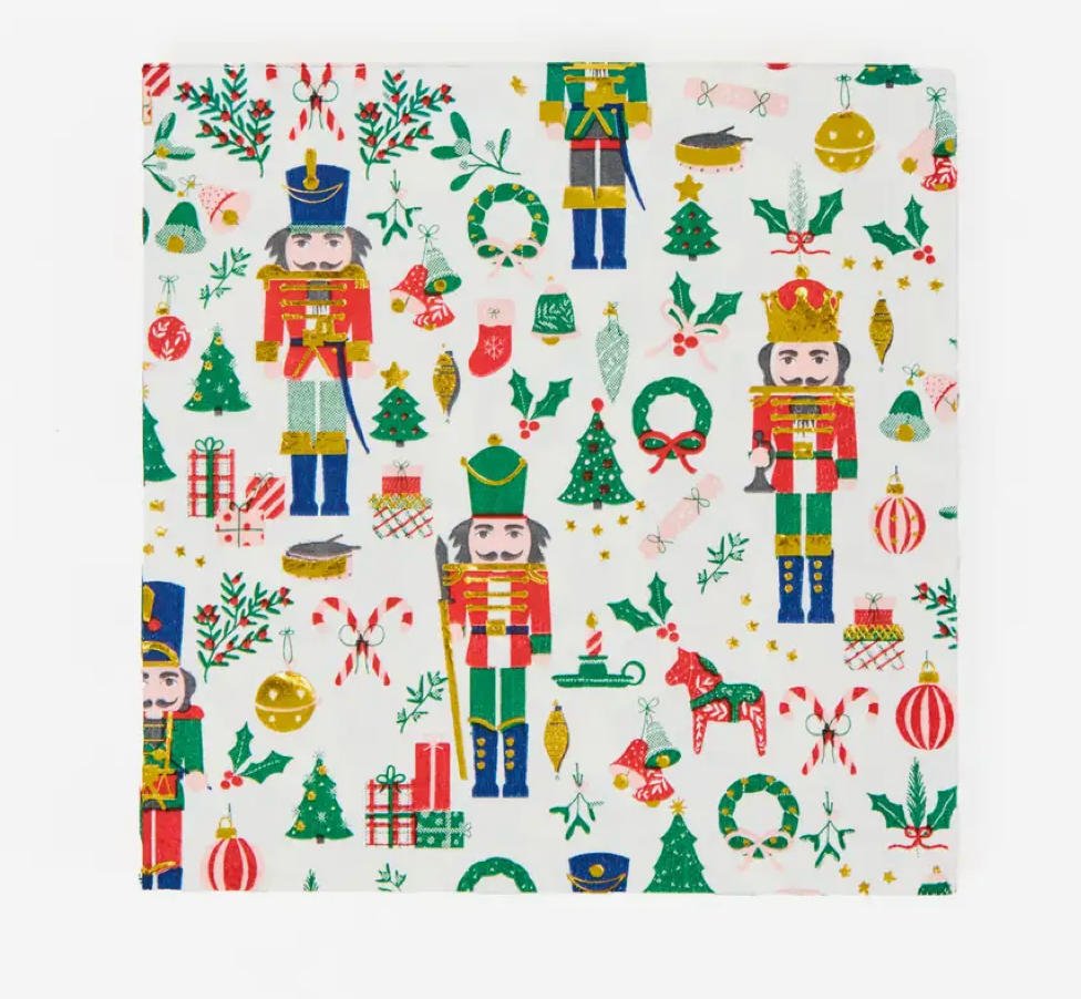 Traditional Nutcracker Cocktail Napkins