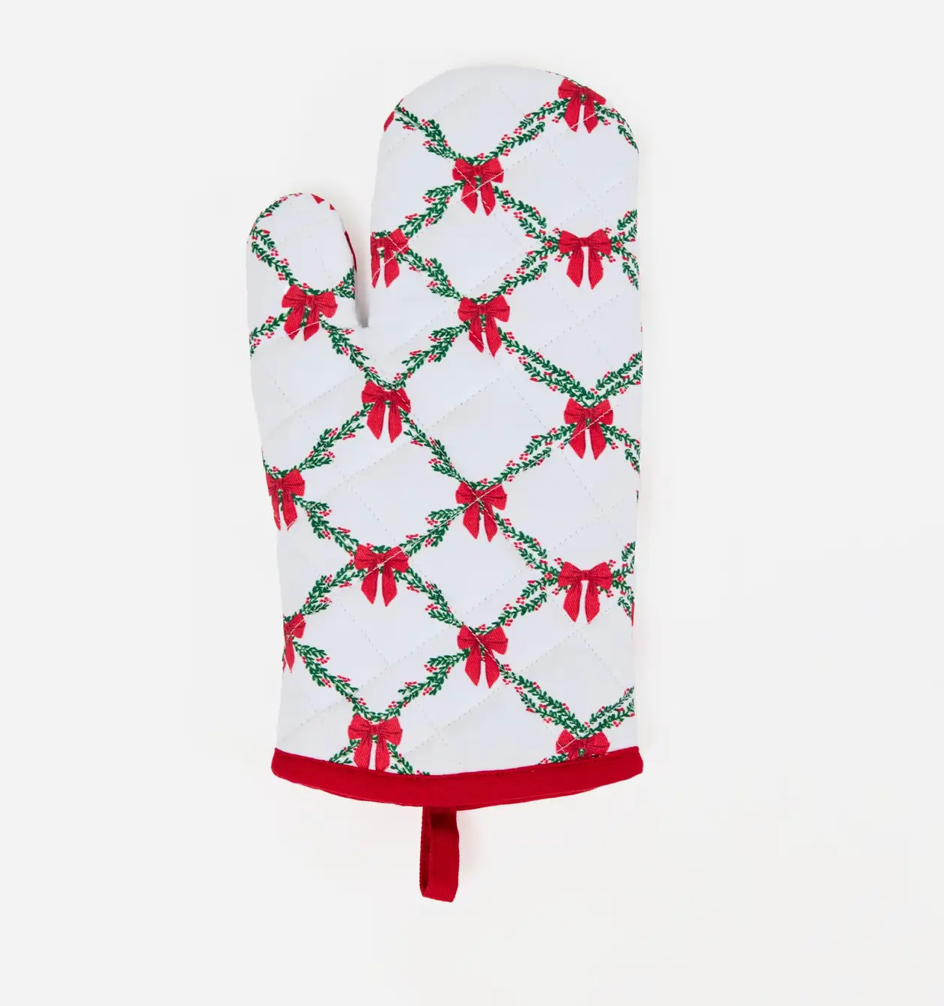 Holiday Trellis Oven Mitt