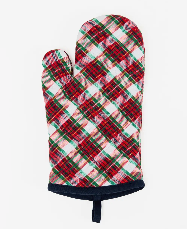 Holiday Plaid Oven Mitt