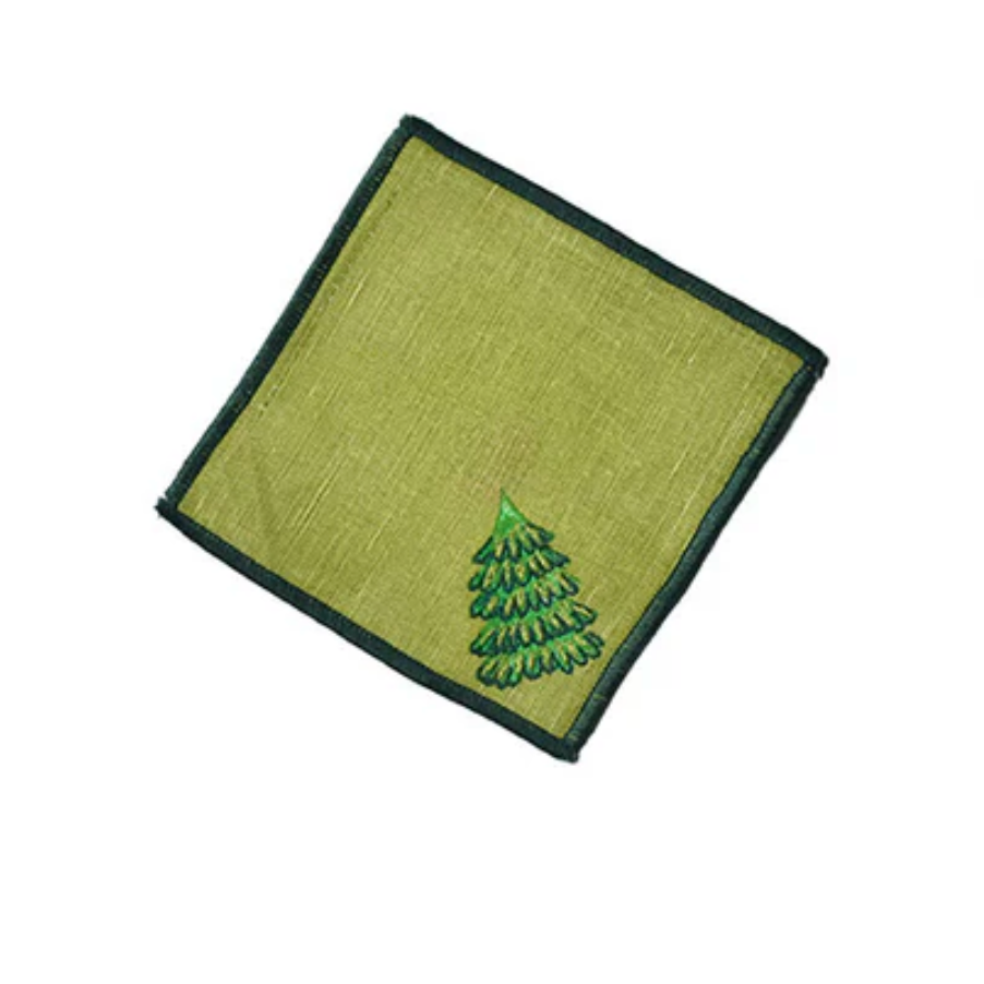 Evergreen Cocktail Napkins - Set of 4
