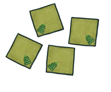 Load image into Gallery viewer, Evergreen Cocktail Napkins - Set of 4
