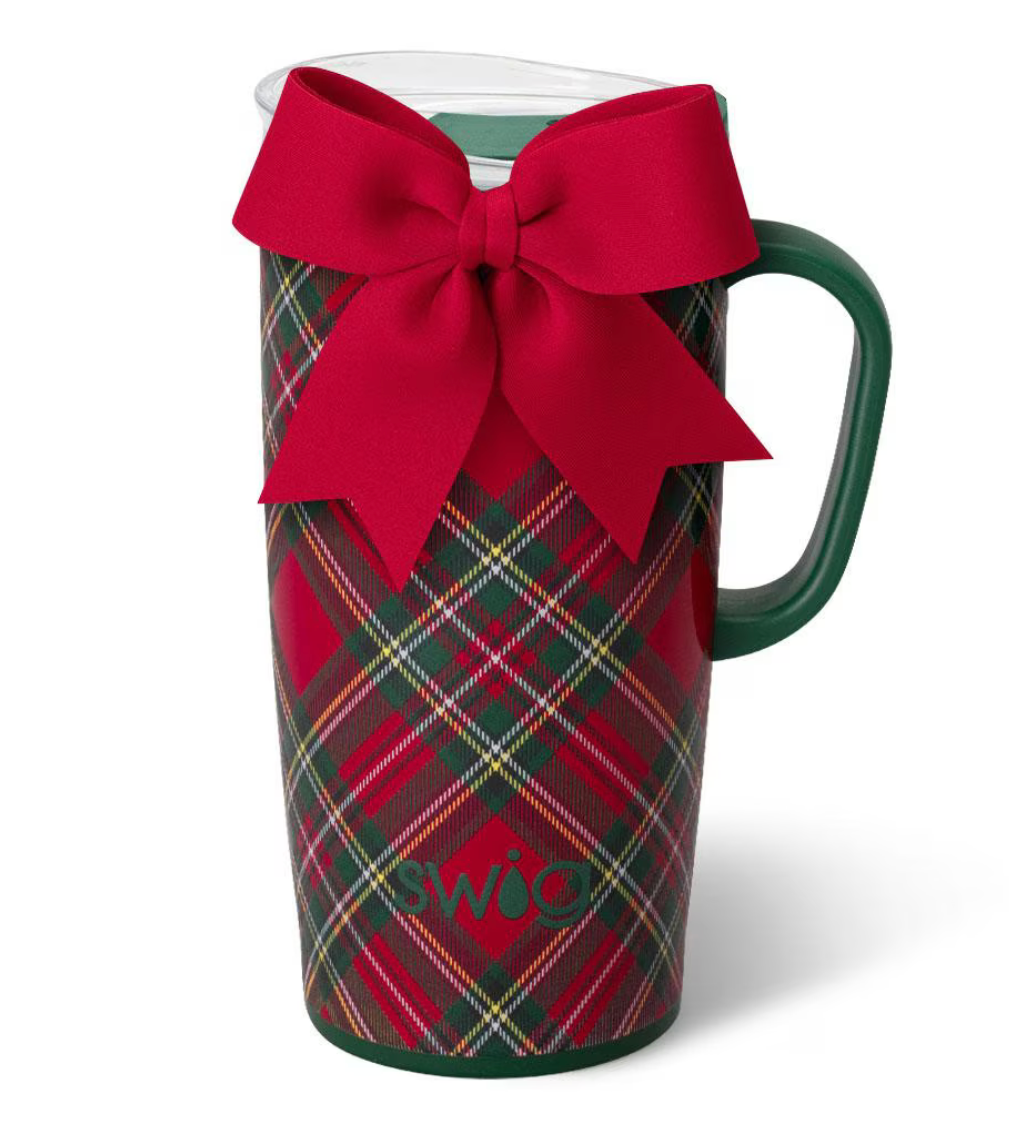 Christmas Plaid Travel Mug 22oz - SWIG