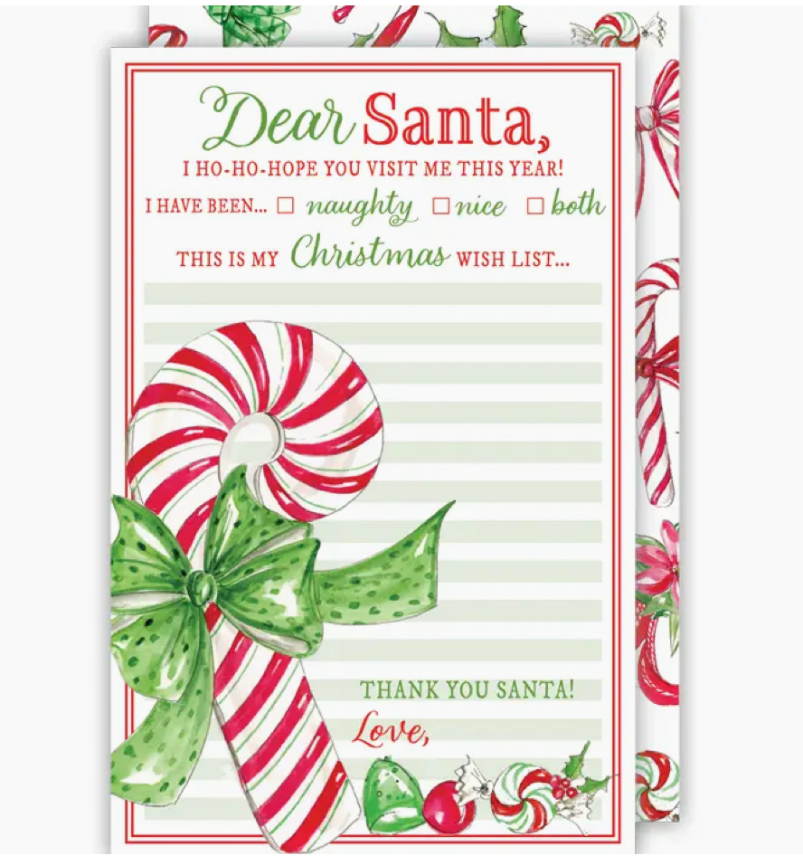 Letter to Santa Candy Cane -Rosanne Beck