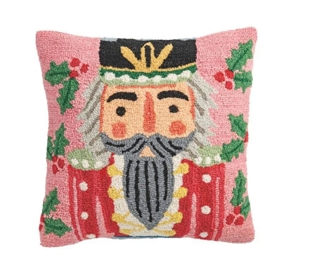 Nutcracker Wool Square Pillow