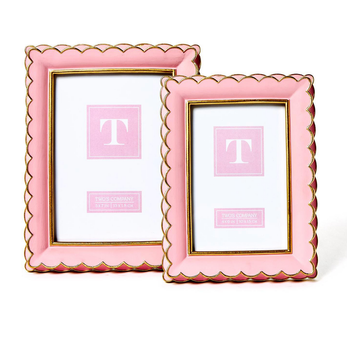 Pink & Gold Ruffle Picture Frames – Lilly Jane