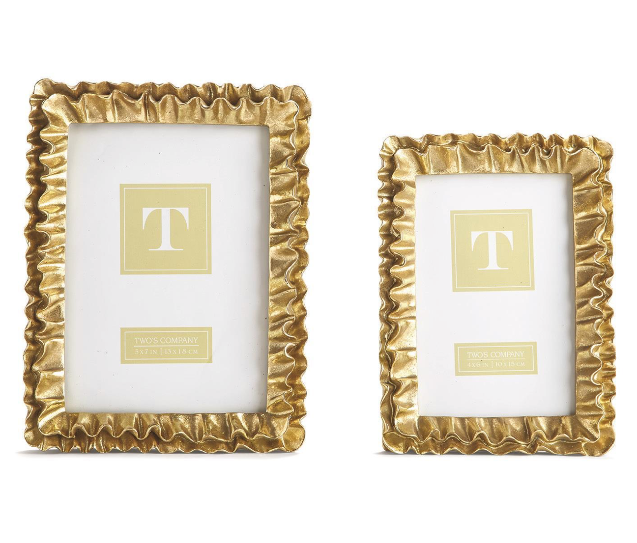 Gold Ruffle Picture Frames